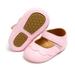 Princess Toddler Kids Baby Girls Moccasins Shoes Floral PU Leather Shoes With Rubber Soft Sole Anti-Slip