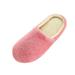 MIARHB Women Warm Home Plush Soft Slippers Indoors?Anti-slip Winter Floor Bedroom Shoes