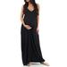 MERSARIPHY Pregnancy Women Soft dress Summer Fashion V-neck Dress Maternity Plus Size Dress