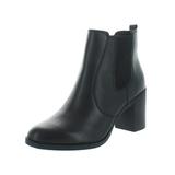 Giani Bernini Womens Korma Leather Block Heel Ankle Boots