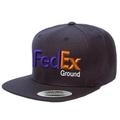 Embroidered Fedex Ground Purple Orange Snapback Hat Yupoong Classic Adjustable Baseball Cap - Dark Navy Blue