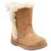 Cat & Jack Toddler Girls' Katrina Shearling Boots Brown Glitter, Gold, 5