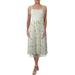 Aqua Womens Embroidered Floral Party Dress
