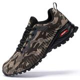 Kricely Men's Trail Running Shoes Fashion Sneakers for Men Tennis Cross Training Hiking Shoe Mens Casual Outdoor Walking Footwear Camouflage