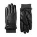 Isotoner Mens Faux Nappa Leather Smart Touch Winter Gloves