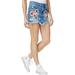 Free People Womens Embroidered Denim Skirt
