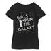 Girl's Star Wars Girls Run the Galaxy Silhouette Graphic Tee Black
