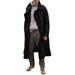 INCERUN Men's Turn Down Collar Long Sleeve Solid Color Woolen Trench Coat Jackets