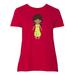 Inktastic African American Girl, Fashion Girl, Green Dress Adult Women's Plus Size T-Shirt Female