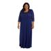 R&M Richards Womenâ€™s Plus Size Dress with Lace Jacket