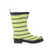 Hatley Kids Limited Edition Rain Boots (Toddler/Little Kid) Lime Stripes
