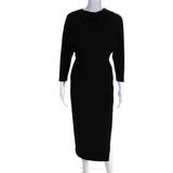 A.L.C. Womens Cowl Neck Dolman Sleeves Naveen Dress Black Size 0