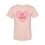 Valentine's Day Shirt, Be Mine, Be Mine Shirt, Valentines Shirt, Love Shirt, Valentine's Day Gift, Be Mine Tshirt, Valentines Gift, Unisex, Peach, 2XL