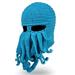 Beard Hat Beanie Hat Knit Hat Winter Warm Octopus Hat Windproof Funny for Men & Women in Light Blue