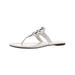 Tory Burch Womens Miller Patent Leather T-Strap Thong Sandals