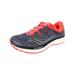 Saucony Women's Hurricane Iso 4 Grey / Black Viz Red Low Top Mesh Running Shoe - 5M