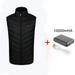 CVLIFE Electric USB Winter Heated Warm Slim Vest Men Women Heating Coat Jacket Clothing With USB Power Pack, For Outdoor Motor Fishing Hiking Hunting Camping, Fits Men and Women