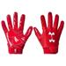 Under Armour Men's UA Spotlight NFL Football Receiver Gloves 1326218-600 Red