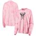 Inter Miami CF ZooZatz Women's Tie-Dye Fleece Tunic Pullover Sweatshirt - Pink