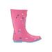 Joules Kids Printed Welly Rain Boot (Toddler/Little Kid/Big Kid) Pink Star Confetti