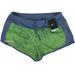 Nike Women's Stay Cool 2-in-1 Brief Shorts Green/Gray Print Large 719887-404