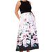 Xscape Womens Plus Sleeveless Floral Evening Dress Black 14W