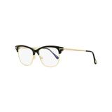 Tom Ford Blue Block Eyeglasses TF5546B 001 Black/Gold 52mm FT5546