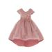 Crayon Kids Girls Rose Tulle High-Low Sparkle Flower Christmas Dress