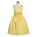 Sweet Kids Yellow Taffeta Special Occasion Flower Girl Dress 6M-12