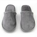OPKALL Rubber Insole Breathable Plush Indoor Home House Women Men Home Anti Slipping Shoes Soft Sole Warm Cotton Silent Adult Slipper