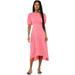 Scoop Womenâ€™s Smocked Waist Midi Dress