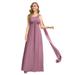 Ever-Pretty Women's Summer Chiffon Beach Dress Graduation Party Dress 00537 Orchid US16