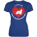 Valentines I Love My King Charles Spaniel Royal Juniors Soft T-Shirt - 2X-Large
