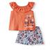 Moana Tank Top and Shorts, 2pc Outfit Set (Toddler Girls)