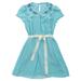 Rare Editions Little Girls Blue Chiffon Shift Dress w/ Jeweled Collar 4