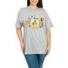 Womens Disney Dogs Short Sleeve T-shirt Lady & The Tramp Pluto Gray