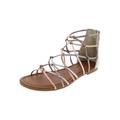 Madden Girl by Steve Madden Girls Mistic Caged Mid Shaft Gladiator Sandals