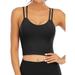 YouLoveIt Women's Cami Tank Top Women Shapewear Crisscross Back Camisoles Crop Tank Tops Sports Bra Sleeveless T-Shirt Summer Vest Tank Tops Active Wear Tops Vest Camisoles