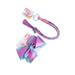 JoJo Siwa 2-Piece Large Bow & Party Hair Braid Tie Rhinestones Pink Blue Set