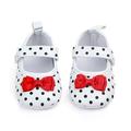 Wuffmeow Baby Anti-slip Polka Dot Shoes Autumn Spring for Girl Kids Soft Sole First Walkers Casual Walking Shoes