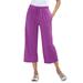 Woman Within Women's Plus Size Petite Sport Knit Capri Pant