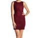Jessica Simpson NEW Red Womens Size 14 Studded Faux-Suede Sheath Dress