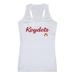 W Republic 557-399-WHT-01 Virginia Military Institute Script Tank Top for Women, White - Small