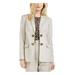 Calvin Klein Womens Petites Double-Breasted Open Front Jacket