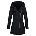 Tuscom Women Slim Jacket Thick Parka Winter Outwear Hooded Zipper Coat