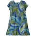 MSK Plus Feather Pattern T-Shirt Dress