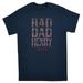 Personalized Rad Dad T-Shirt - XL - Dark Plaid - Navy