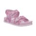 Laura Ashley O-LA85674N-Pink-8 Girls Mermaid Buckle Sandal, Pink - Size 8