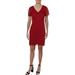 Lauren Ralph Lauren Womens Petites Gordy Lace Scalloped Cocktail Dress