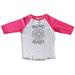 Girls or Boys Bohemian Raglan â€œ Boho Baby â€� Zen Spiritual Toddler & Youth Baseball Tee Toddler 4T, Pink